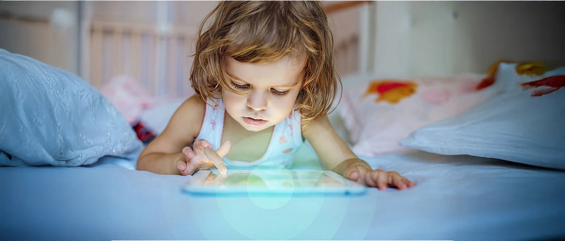 Little Girl Using Tablet
