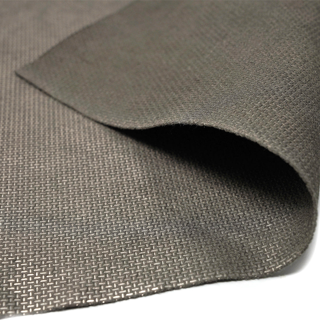 Close-up of Ultra Armor fabric designed to block EMF radiation, with a tightly woven texture. The picture illustrates what blocks EMF and how materials can block electromagnetic fields.