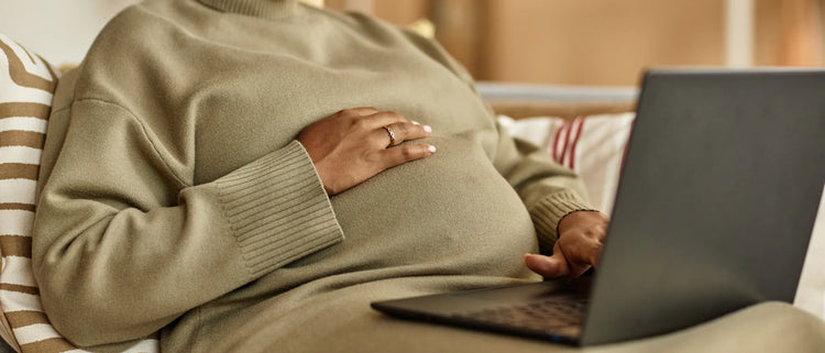 pregnant women with laptop emf