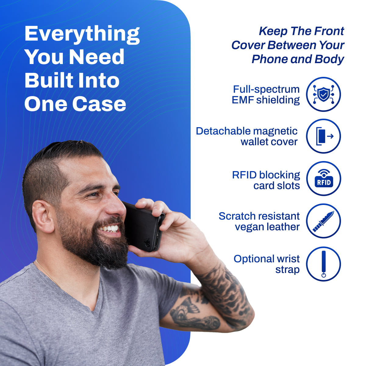 DefenderShield EMF Protection iPhone 17 Wallet Case Everything You Need Built Into One Case