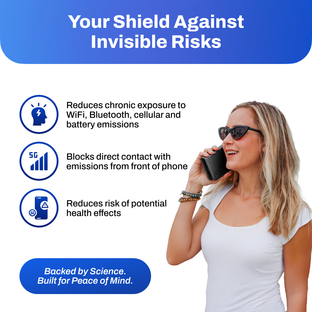 DefenderShield EMF Protection iPhone 17 Wallet Case Your Shield Against Invisible Risks