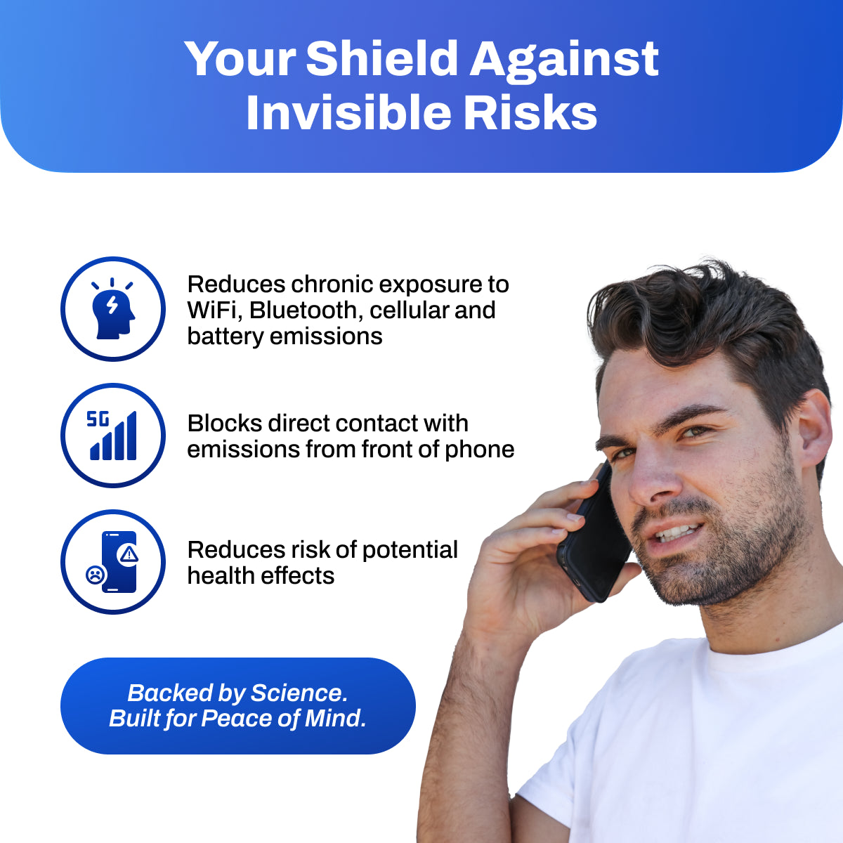 DefenderShield EMF Protection iPhone SlimFlip Case Black Your Shield Against Invisible Risks