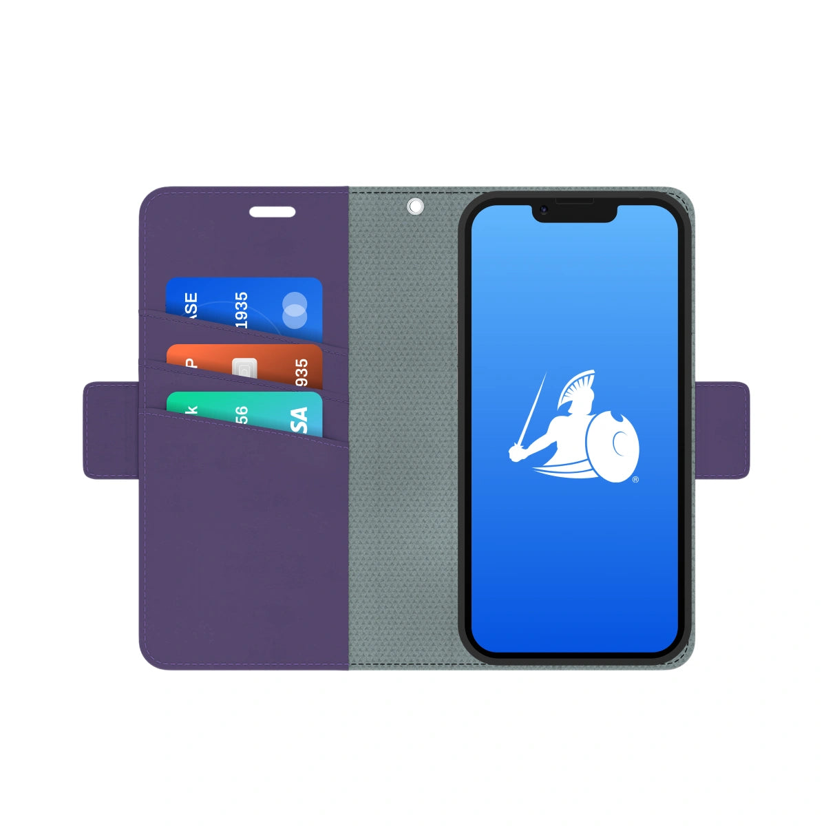 DefenderShield EMF Protection iPhone Purple Wallet Case