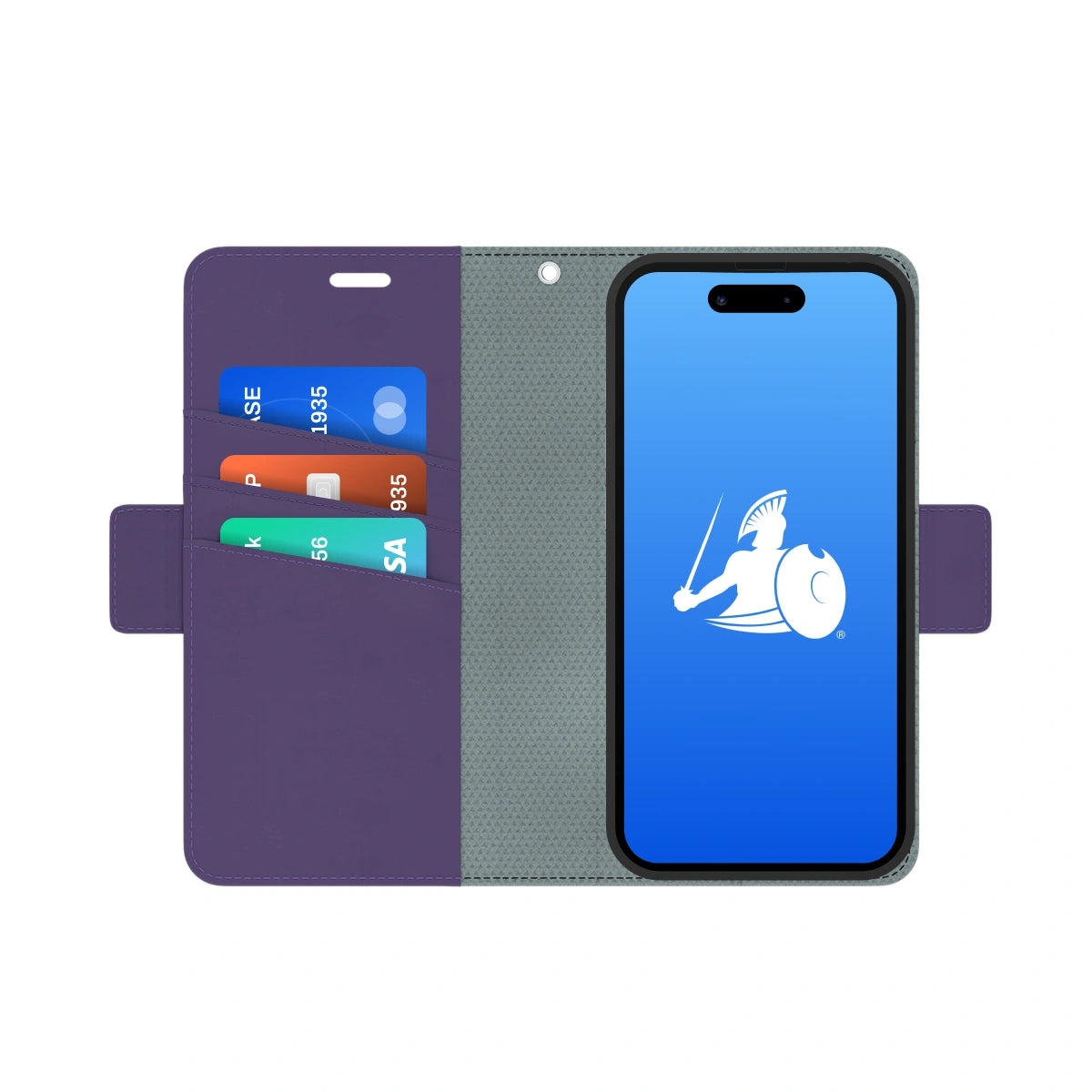 DefenderShield EMF Protection Purple iPhone Wallet Case