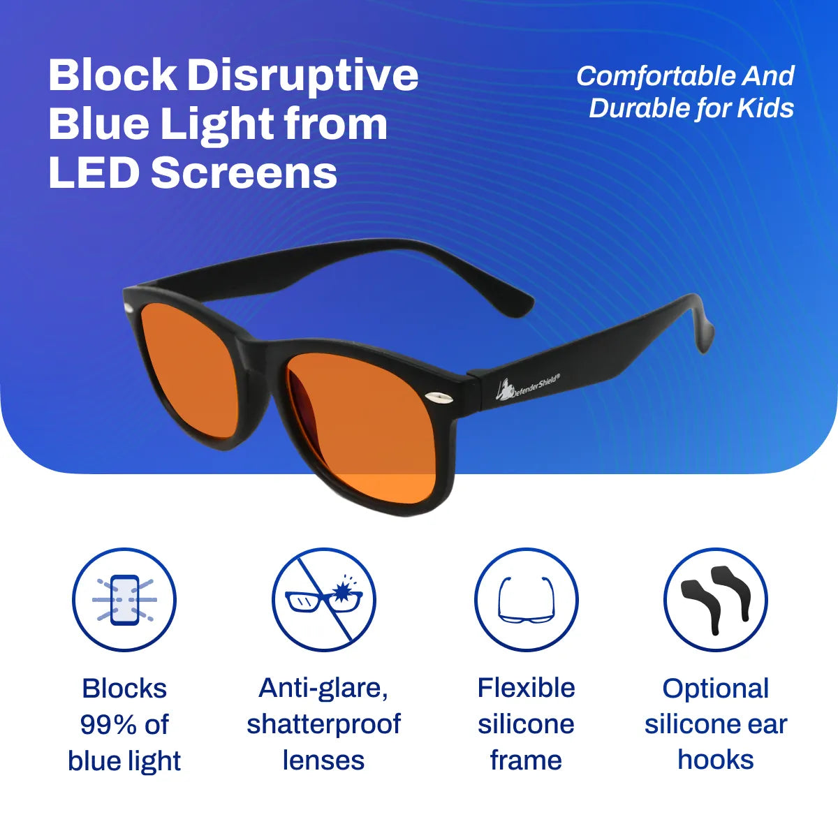Kids Blue Light Blocking Glasses - Child Eye Protection | DefenderShield
