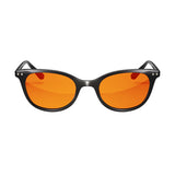 DefenderShield Noble Black Blue Light Blocking Glasses with black frames and 99% blue light blocking lenses