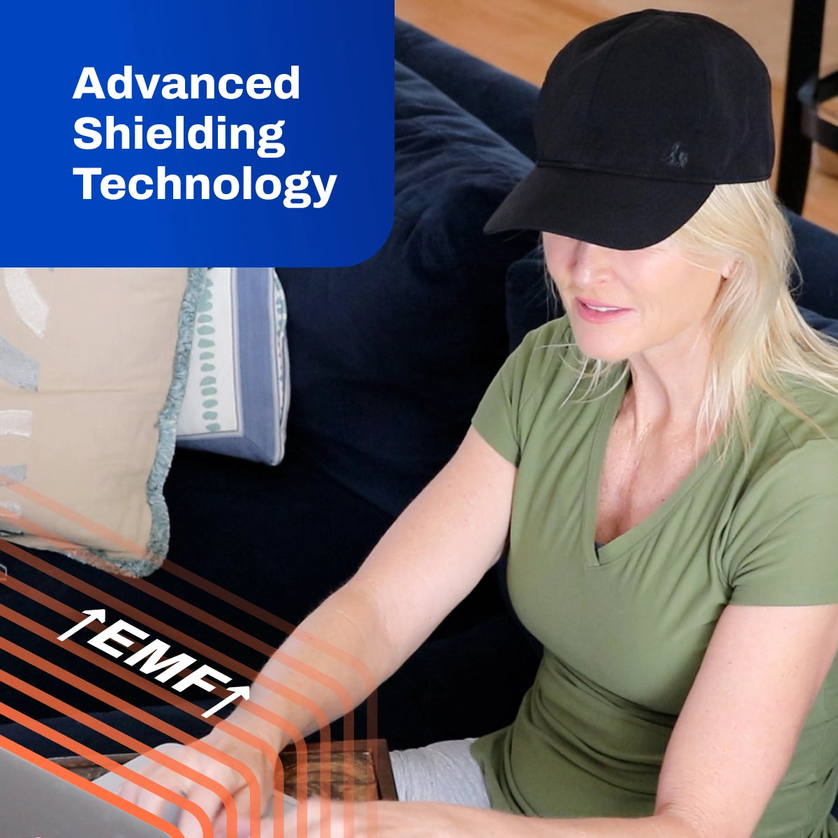 DefenderShield EMF Protection Baseball Cap advanced shielding technology 