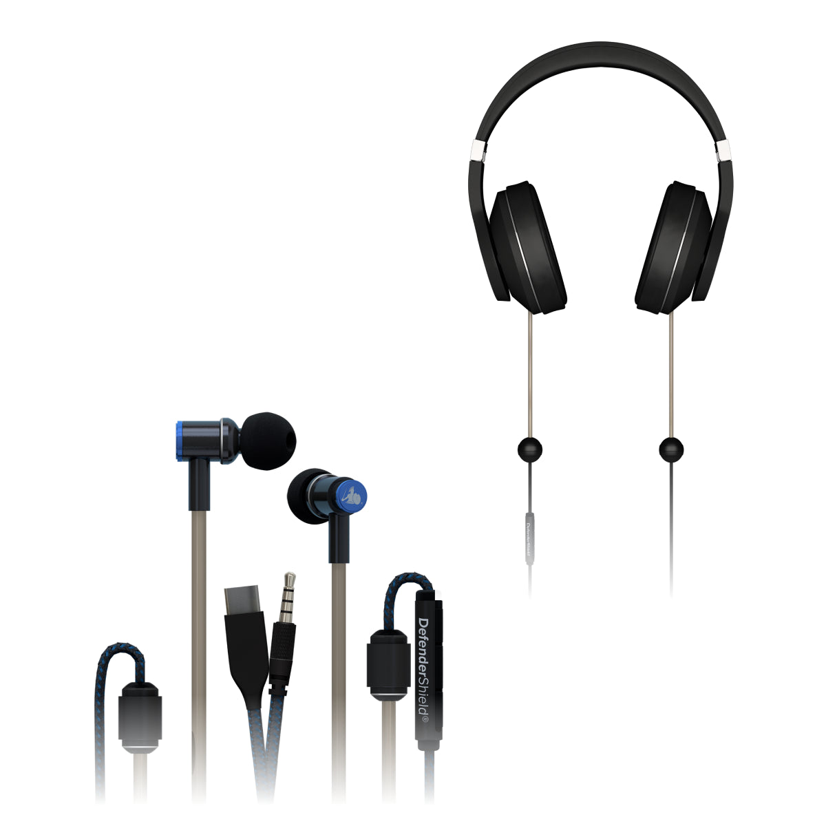 EMF Protection Work From Home Ear Bundle Orange