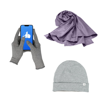 DefenderShield EMF Protection Cozy Bundle Purple Scarf