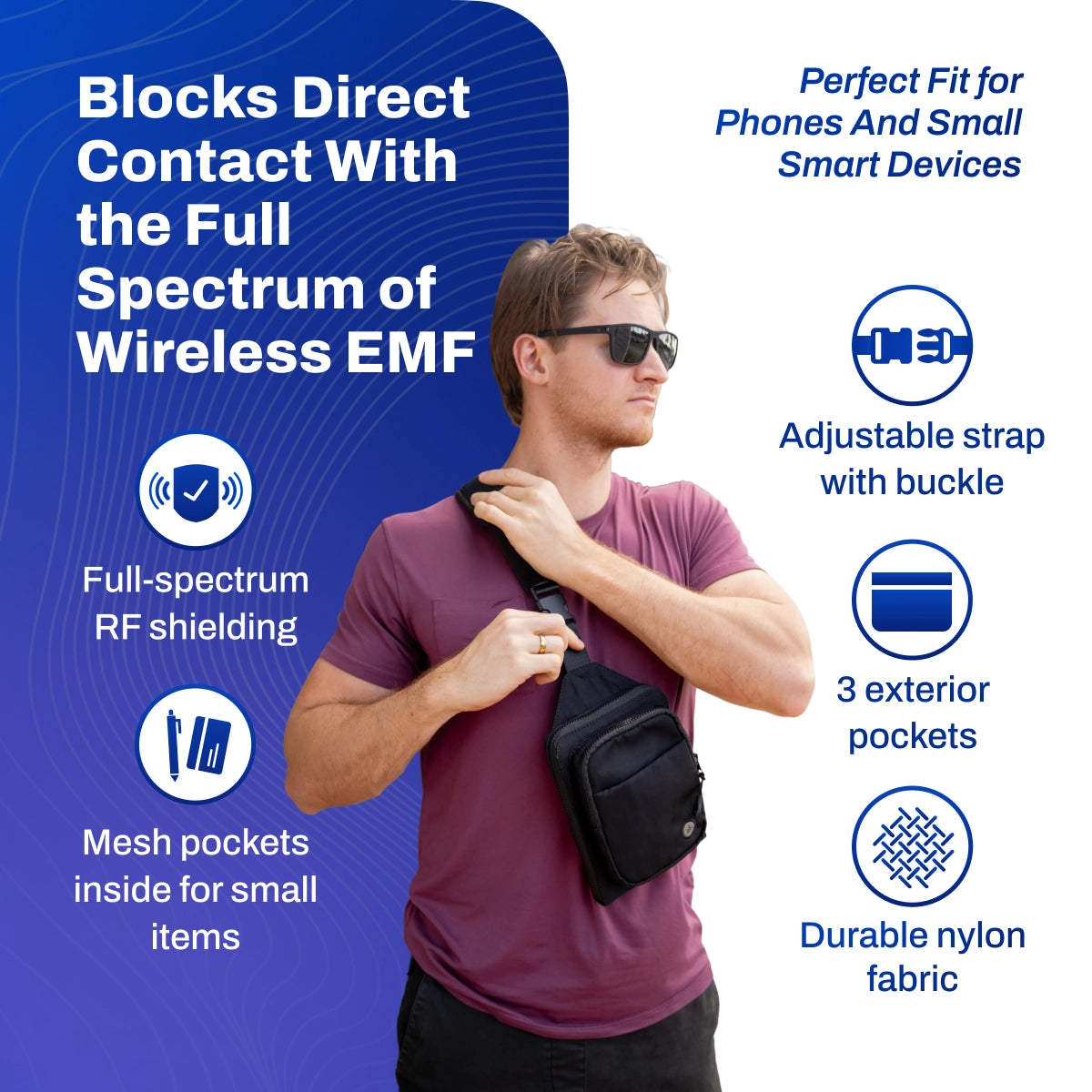 EMF Protection Crossbody Bag