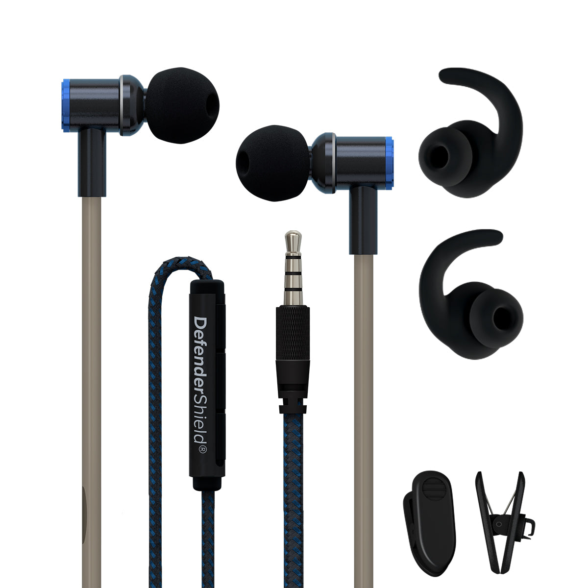 EMF Radiation-Free Earbuds Air Tube Stereo Headphones