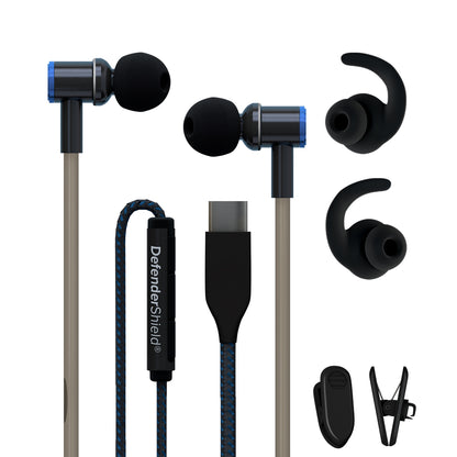 EMF Radiation-Free Earbuds Air Tube Stereo Headphones