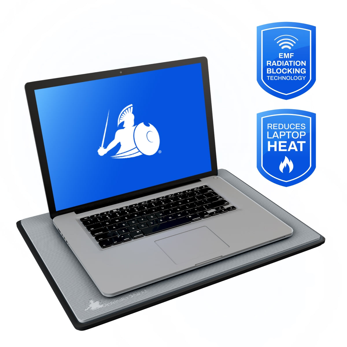 DefenderShield EMF Protection Gray DefenderPad Heat Radiation Shield