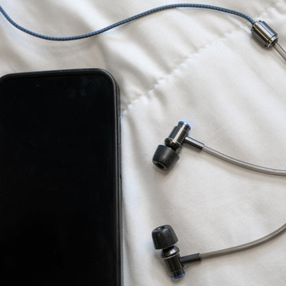 DefenderShield EMF Protection Memory Foam Earbud Tips With Phone