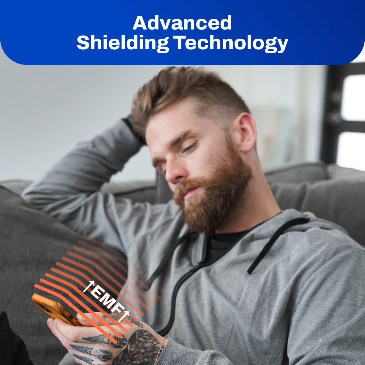 EMF Radiation Protection Hooded Jacket