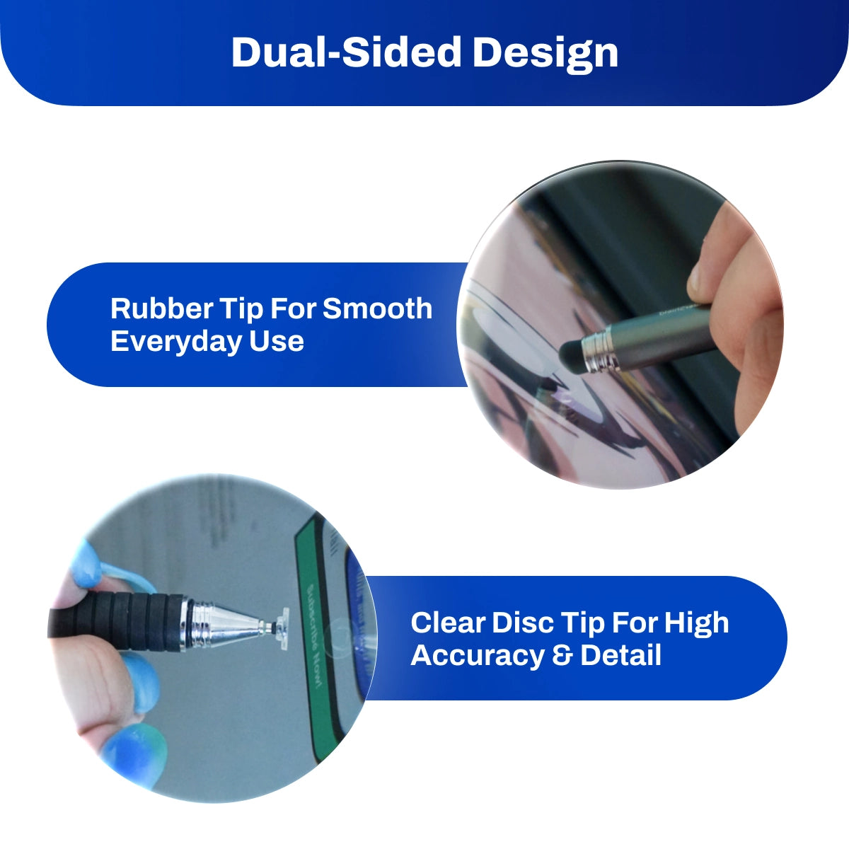 Dual-Sided Stylus Touch Screen Pen