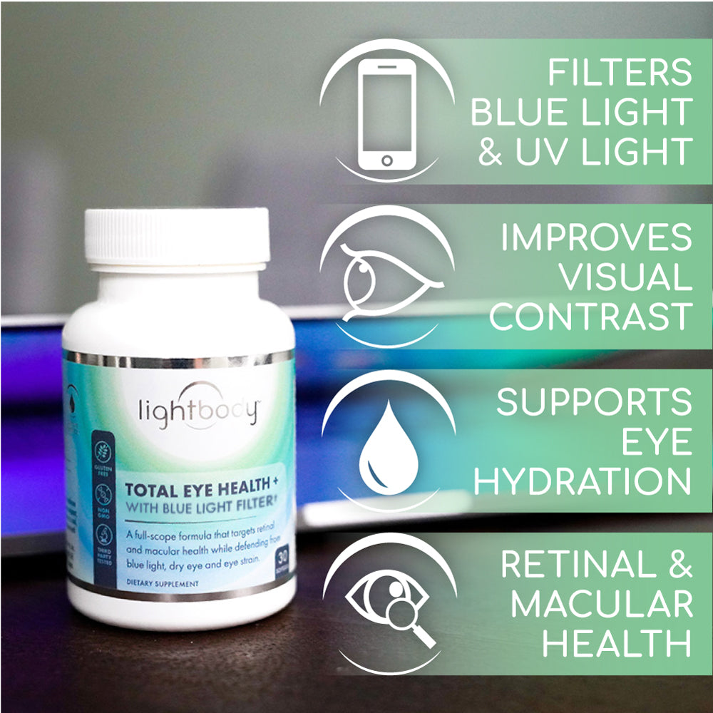 Lightbody® Total Eye Health + Blue Light Filter Supplement