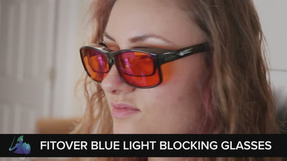 DefenderShield EMF Protection Fitover Blue Light Blocking Glasses Product Video