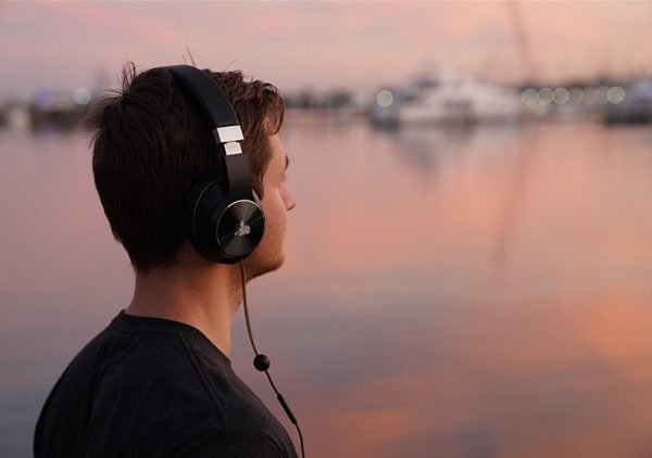 DefenderShield EMF Free Air Tube Over Ear Headphones Adult