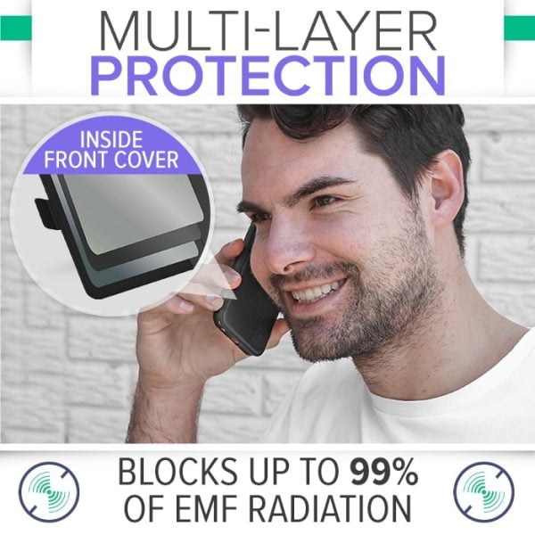 DefenderShield EMF Radiation Protection SlimFlip Multi-Layer Protection