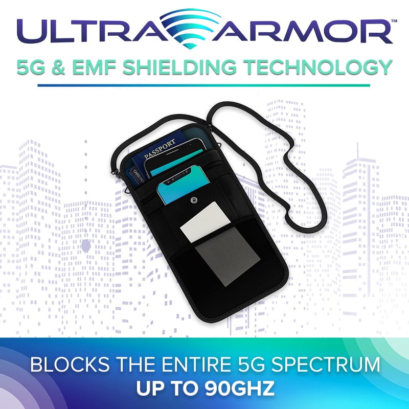 Travel Faraday Bag Ultra Armor 5G & EMF Shielding Technology