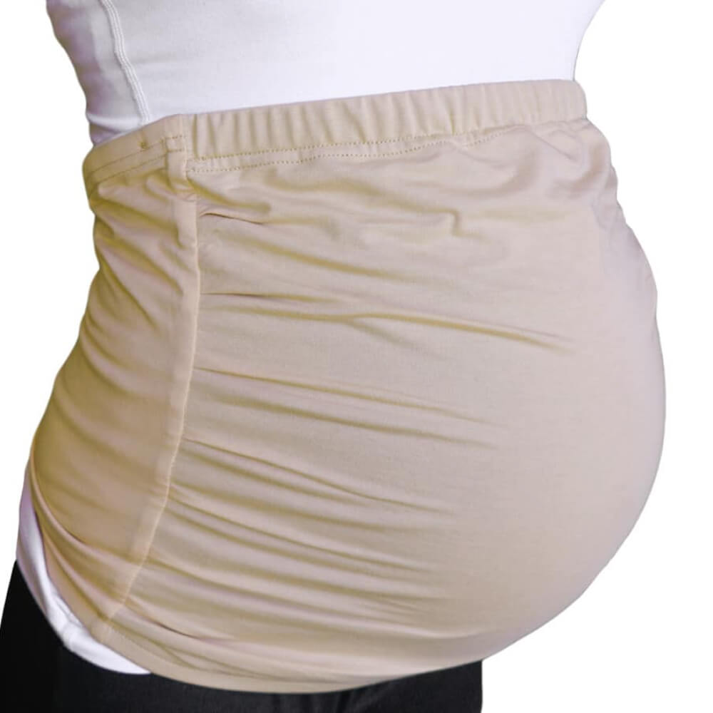 ZAMAKS Radiation Protection Maternity Abdominal Support EMF Electromagnetic  Shield Silver Fiber Belly Bands Pregnant Women Apron (Color : Silver, Size  : XL) : : Clothing, Shoes & Accessories