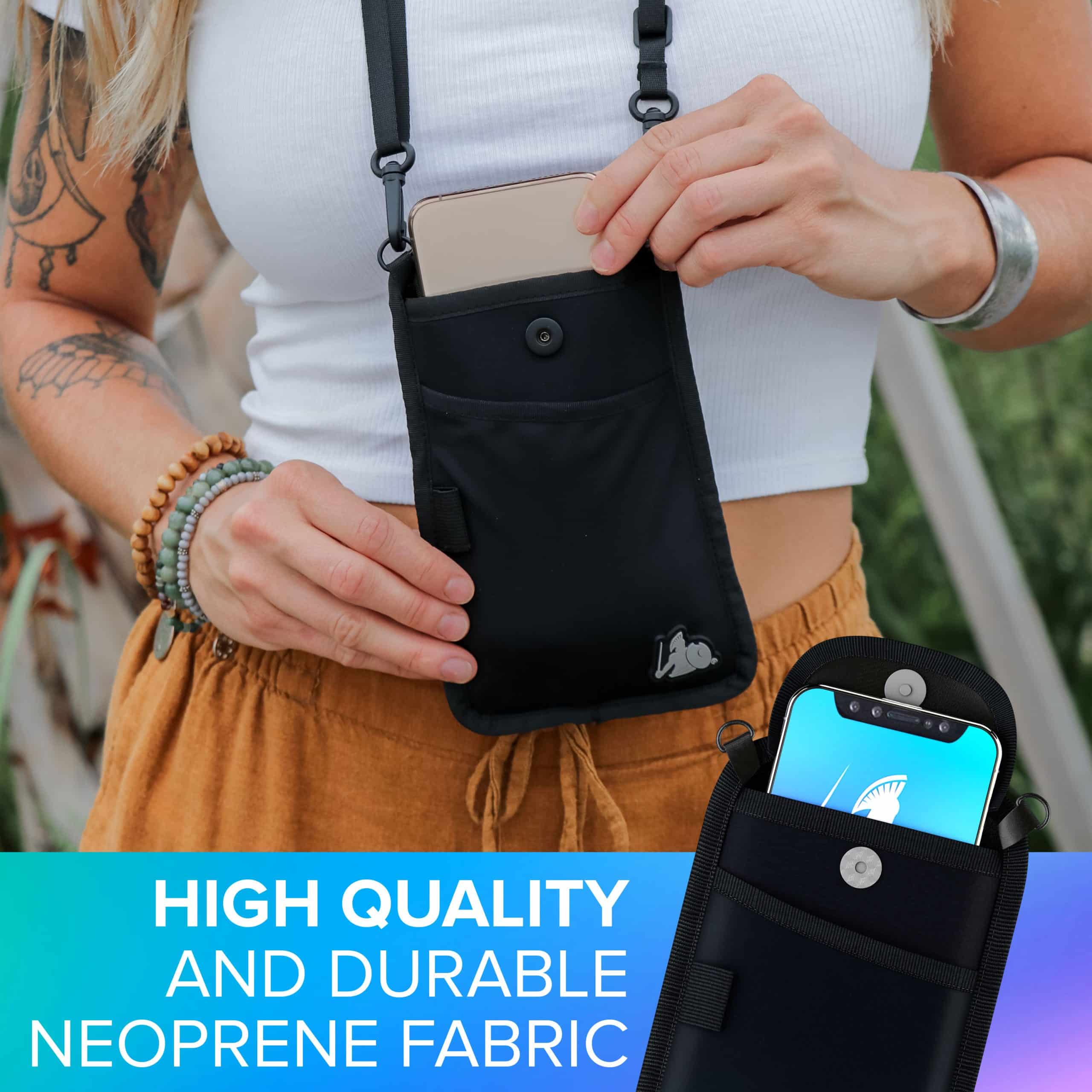 HALSA EMF Protection Cell Phone Sleeve, EMF Blocking Carrying Case, Phone  Pouch. High Shielding Efficiency, Fits in Pocket or Purse. Fits Most  Phones.